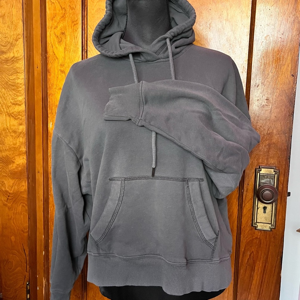 Dark gray Hollister hoodie sweatshirt - Picture 4 of 6